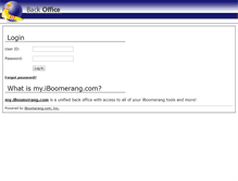 Tablet Screenshot of my.iboomerang.com